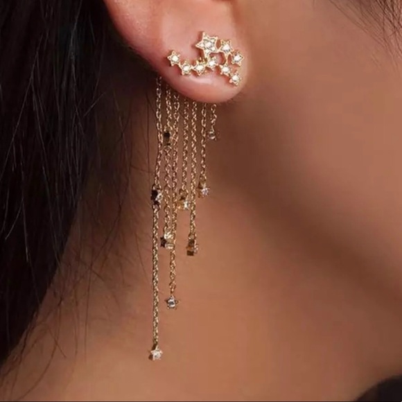 ✨HP! ✨Crystal Star Rainfall Earrings✨ - Picture 2 of 3